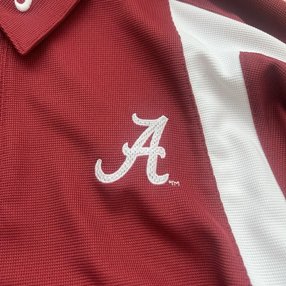 Vintage Y2K Nike Team University of Alabama Crimson Tide Golf Polo Size M Red